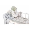 Baby Nellys 6 dielna výhod súprava pre bábätko s darčekom 120x90 Slon a Dúha biela oliv Veľkosť obliečok 120x90