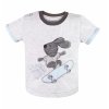 Bavlnené tričko krátky rukáv Myšiak HOP Minetti sivé Veľkosti kojenecké oblečenie 80 9-12m