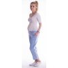 Be MaaMaa Tehotenské 7 8 bedrové nohavice svetle modre Veľkosti tehotenské oblečenie L 40