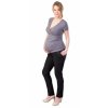 Tehotenské nohavice Gregx Kofri čierne Veľkosti tehotenské oblečenie XS 32-34