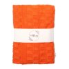 82740 luxusna bavlnena pletena deka decka cube 80 x 100 cm orange