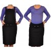 Be MaaMaa Tehotenské šaty sukne s trakmi čierne Veľkosti tehotenské oblečenie XXXL 46