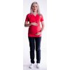 Be MaaMaa Tehotenské a dojčiace tričko s kapucňou krátky rukáv červené Veľkosti tehotenské oblečenie L/XL