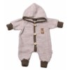 Pletený overálok s kapucňou Hand Made STAR Baby Nellys bežový Veľkosti kojenecké oblečenie 80-86 12-18m