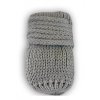 BABY NELLYS Zimné pletené dojčenské rukavičky sv šedé Veľkosti kojenecké oblečenie 56-68 0-6 m