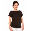 Be MaaMaa Tehotenské tričko Lia čierne Veľkosti tehotenské oblečenie XS 32-34