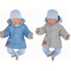 Z Z Pletený obojstranný svetrík s kapucňou modro sivý Veľkosti kojenecké oblečenie 86 12-18m