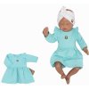Z Z Detské teplákové šatôčky tunika Princess tyrkys Veľkosti kojenecké oblečenie 86 12-18m