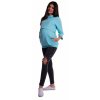 Be MaaMaa Tehotenské a dojčiace teplákové triko mätové Veľkosti tehotenské oblečenie XXL 44