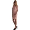 Be MaaMaa Tehotenské letné šaty s vreckami púdrovo ružové Veľkosti tehotenské oblečenie M 38