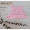 Letný mušelínový klobúčik Z Z s uškami ružová Veľkosti kojenecké oblečenie 80-86 12-18m