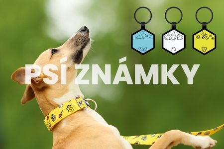 Silikonové psí známky, které necinkají