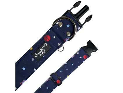 obojek pro psa vesmír s trojzubcem