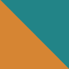 teal/oranžová