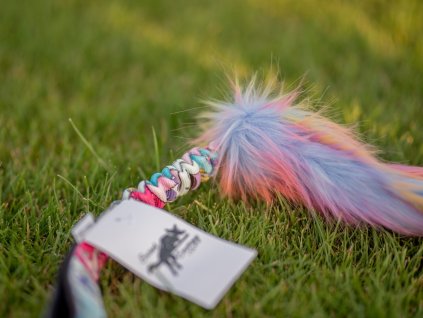 Faux fur Rainbow Bungee Agility comic