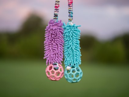 Mop bungee with JW Pet Hol-EE Roller Agility comic