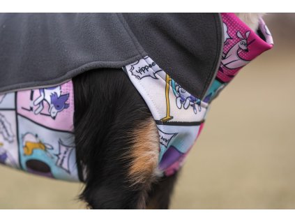 Fleece jacket Agility comic GRAY