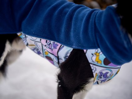 Fleece jacket Agility comic BLUE