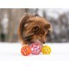 JW Hol-ee Roller Small  Flexible open natural-rubber dog toy · 8 cm