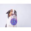 JW Hol-EE ball with handle  Openwork dog ball with handle for interactive play