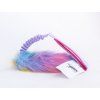 Rainbow Bungee Zergel mit Kunstfell  Regenbogen-Kunstfellzergel mit Bungee · 50 cm