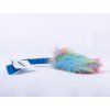 Rainbow Bungee Zergel mit Kunstfell  Regenbogen-Kunstfellzergel mit Bungee · 50 cm