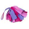 Fleece-Bungee-Zergel mit Fransen  Weicher Fleece-Zergel mit Bungee · 55 cm