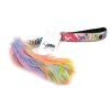 Rainbow Bungee Zergel Agility Comic  Motivationszergel aus Kunstfell mit Bungee · 50 cm