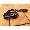 Border Collie B&W dog leash  Classic 150 cm or adjustable up to 210 cm · 25 mm wide
