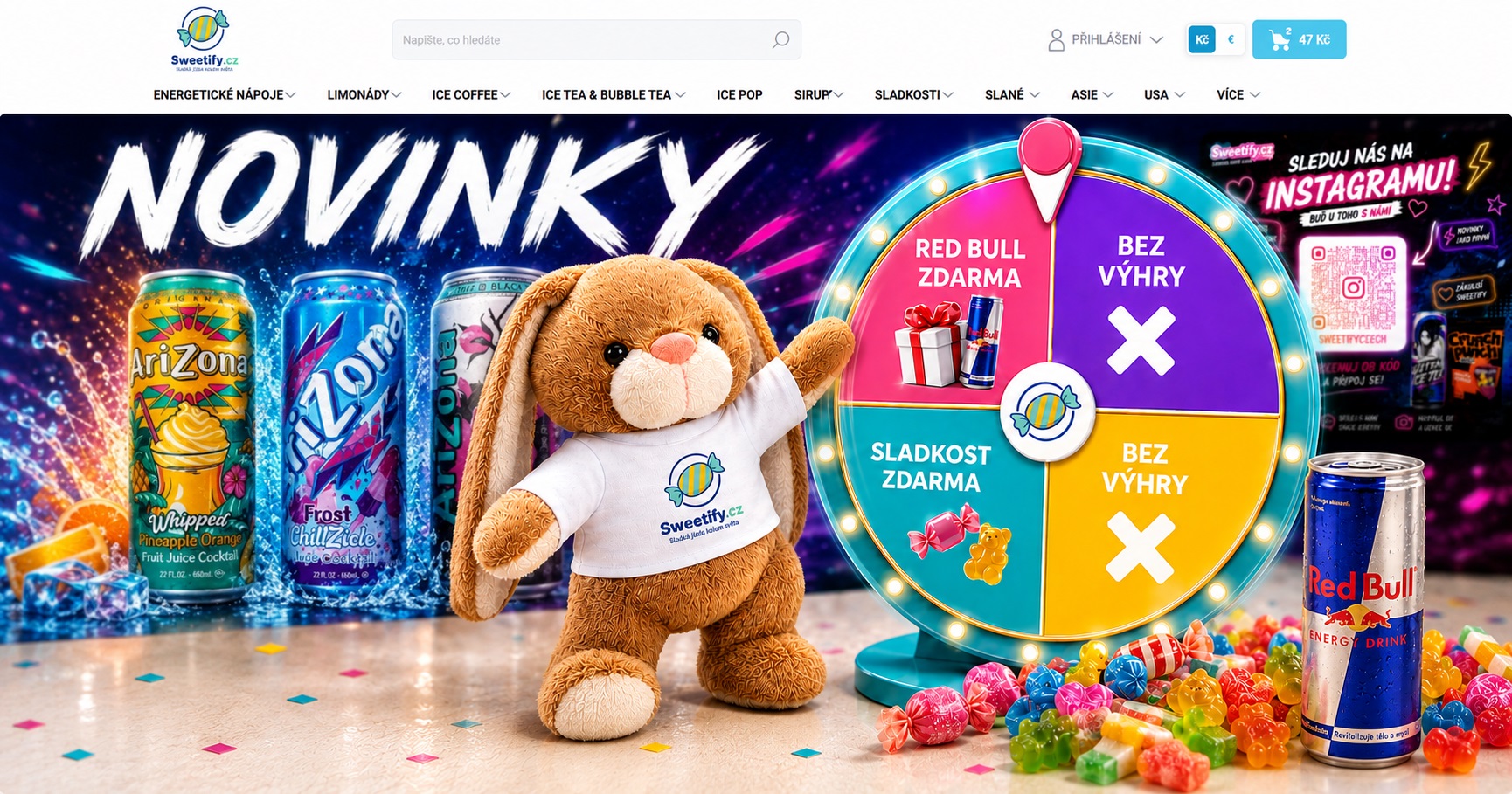 Novinka na Sweetify.cz: Zatočte si kolem štěstí!
