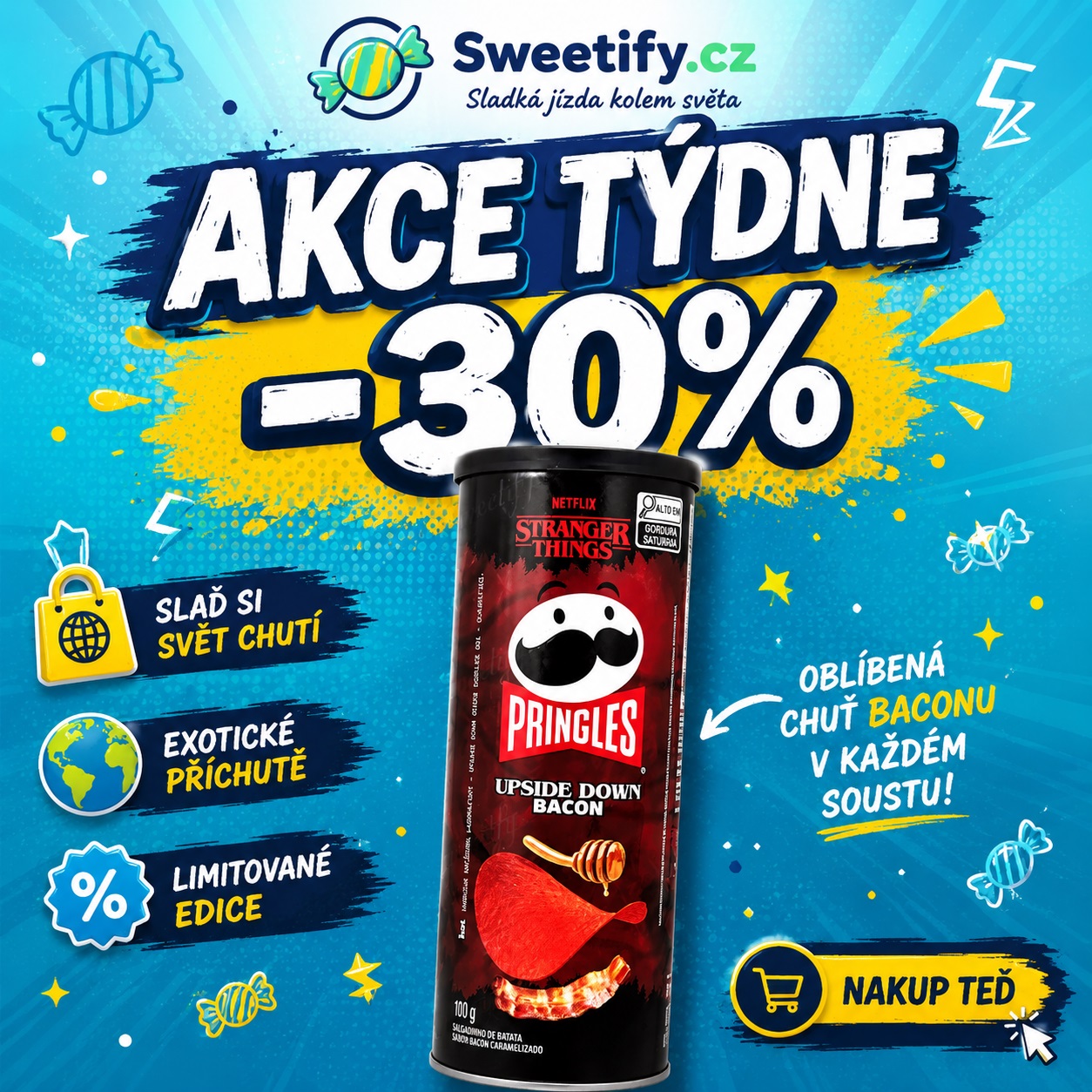 Akce týdne – Pringles Stranger Things se slevou 30 % | Sweetify.cz