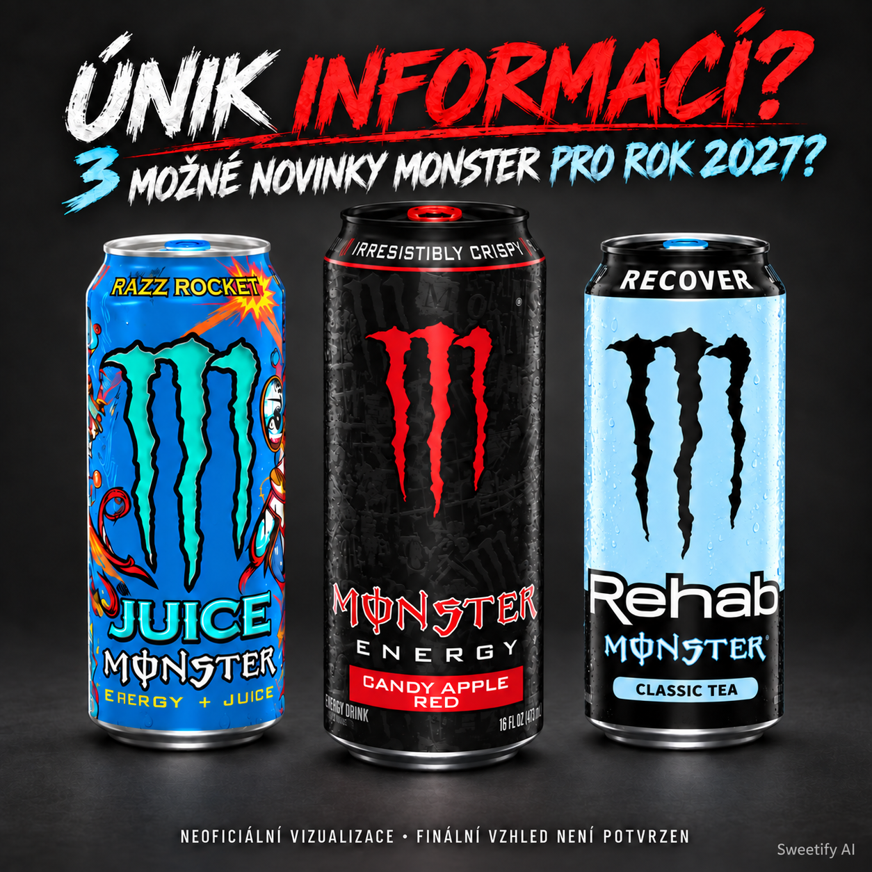 Neoficiální AI vizualizace možných novinek Monster pro rok 2027