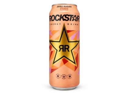 Rockstar Peach 500ml [DE]  Zero Sugar