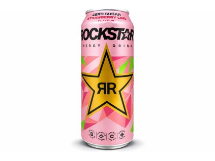 Rockstar Strawberry Lime 500ml [DE]  Zero Sugar