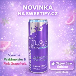 Red Bull The Lilac Edition Sugarfree je konečně u nás! Nečekaná kombinace waldmeisteru a růžového grapefruitu tě nakopne...