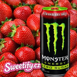 JE TO TADY. A JE TO JEDOVATĚ DOBRÉ. Monster Energy Strawberry Shot právě prošel celnicí a míří přímo na Sweetify.cz 🚚💨...