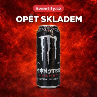 🖤 JE ZPÁTKY. Monster Energy Ultra Black znovu dorazil na sklad a čeká jen na to, až ti otevře víčko do vyššího levelu...