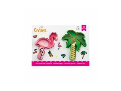 Vykrajovátko palma a plameňák