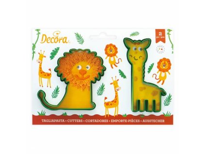 Vykrajovátko lev a žirafa