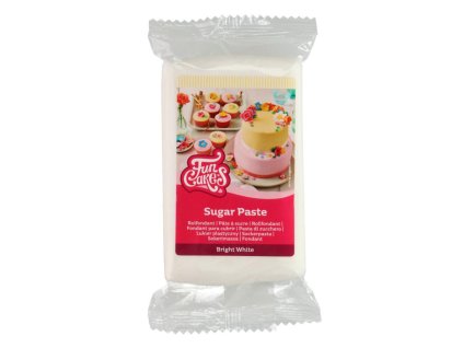Bílý fondán bright white FunCakes, 250 g