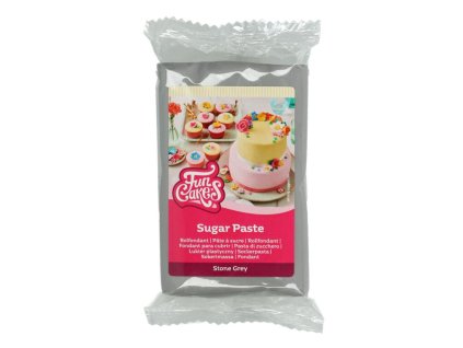 Šedivý fondán stone grey FunCakes, 250 g