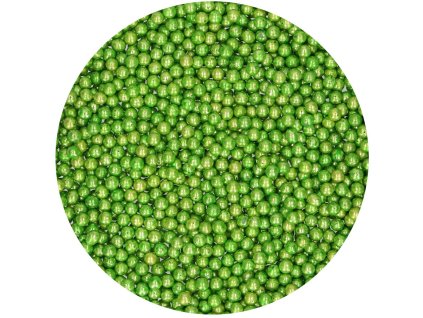 Cukrové perly FunCakes střední zelené 80g
