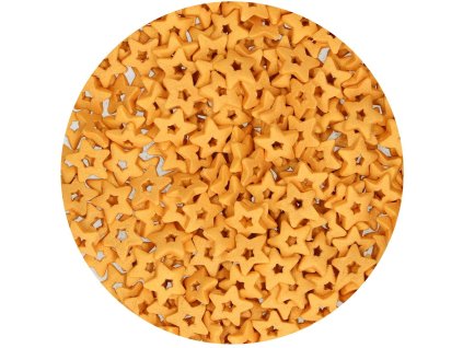 Cukrové zdobení hvězdy otevřené zlaté 50g
