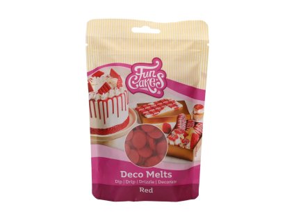 FunCakes poleva Deco Melts -červená- 250G