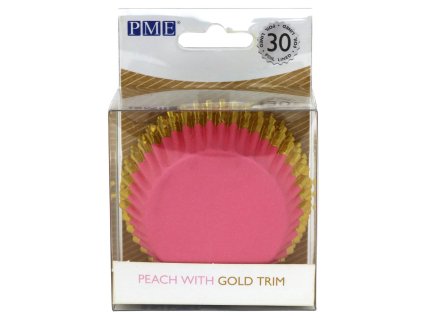 PME BC837 PME FOIL LINED BAKING CUPS PEACH GOLD JPG 1