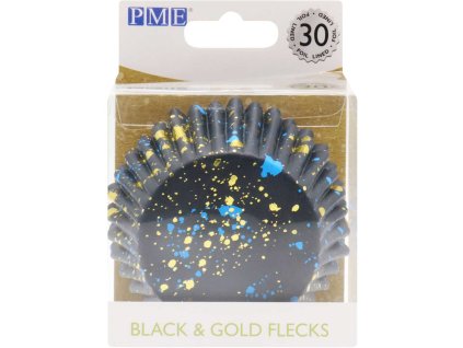 PME 2023 BC841 PME FOIL BAKING CUPS BLACK GOLD FLECKS PK 30 JPG 1