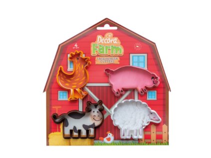 4ks formiček zvířátka z farmy