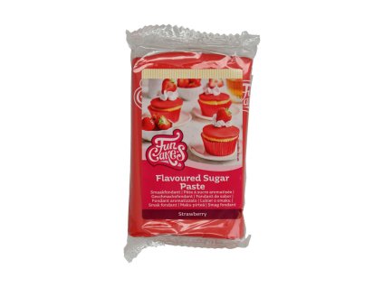 FUNCAKES2022 F20410 FUNCAKES FLAVOURED SUGAR PASTE STRAWBERRY JPG 1