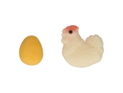 FUNCAKES2019 FC74006 FUNCAKES MARZIPAN DECORATIONS CHICKEN EGG2 JPG