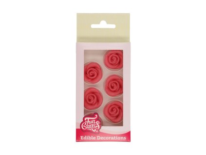 FUNCAKES2021 F50430 FUNCAKES EDIBLE DECORATIONS ROSES PINK JPG